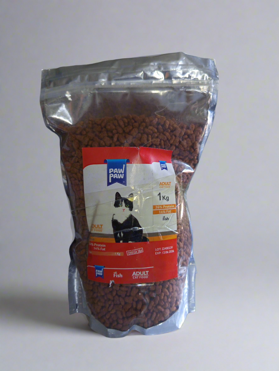 Paw paw cat food 1 kg  buy 1 get 1 free