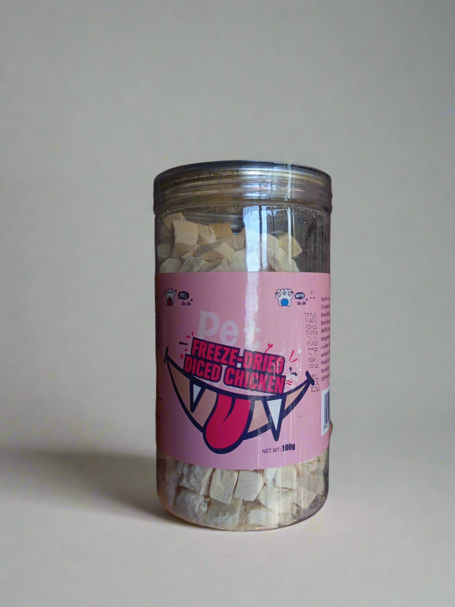 Freeze- Dried diced chicken