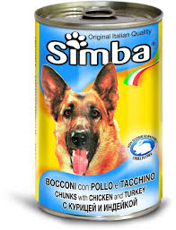 Simba can dog wet food