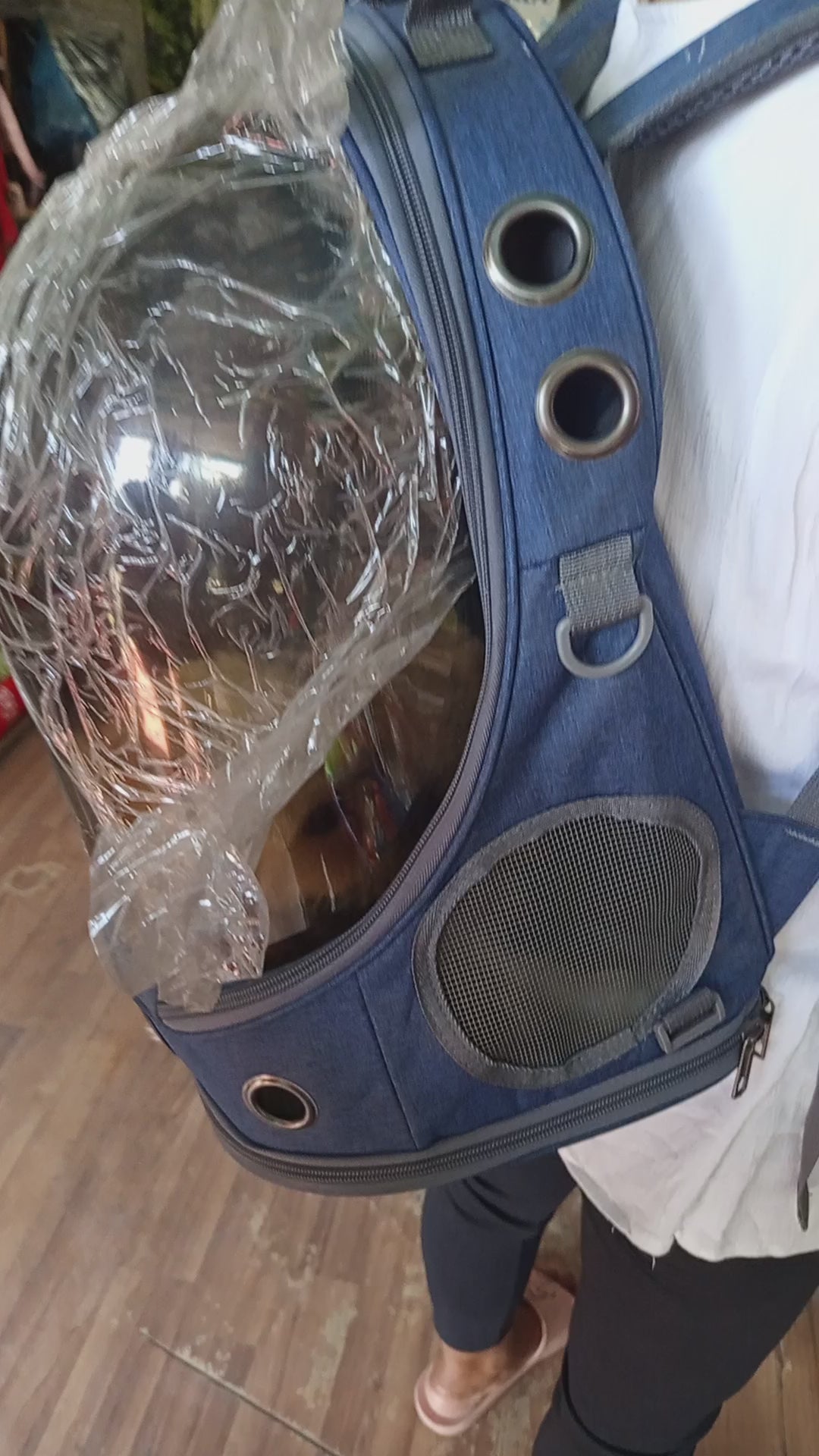 Dog and carrying bag