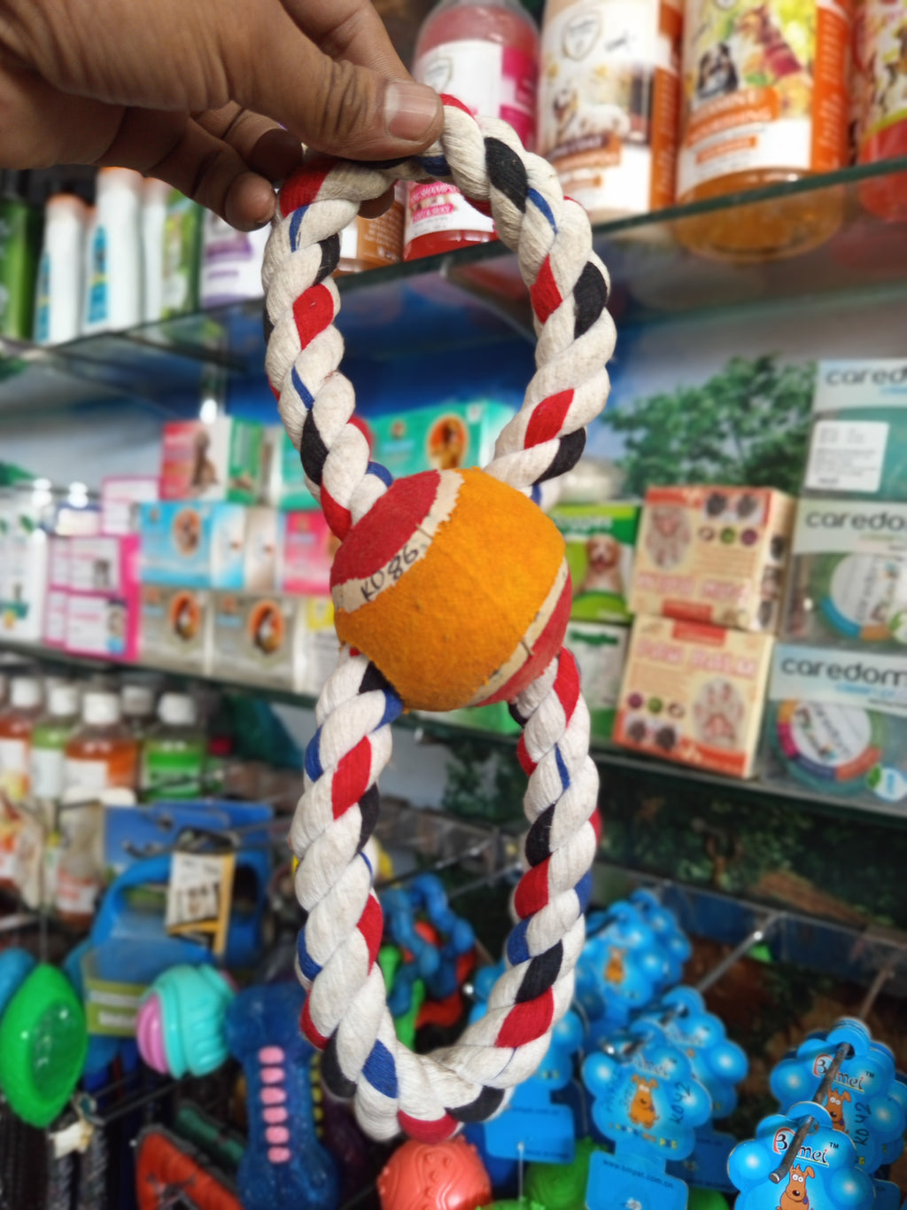 Eight rope with ball toy