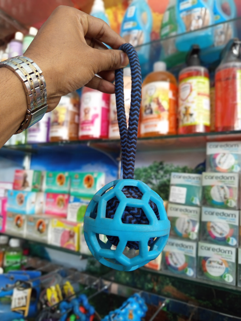 Ball with rope toy