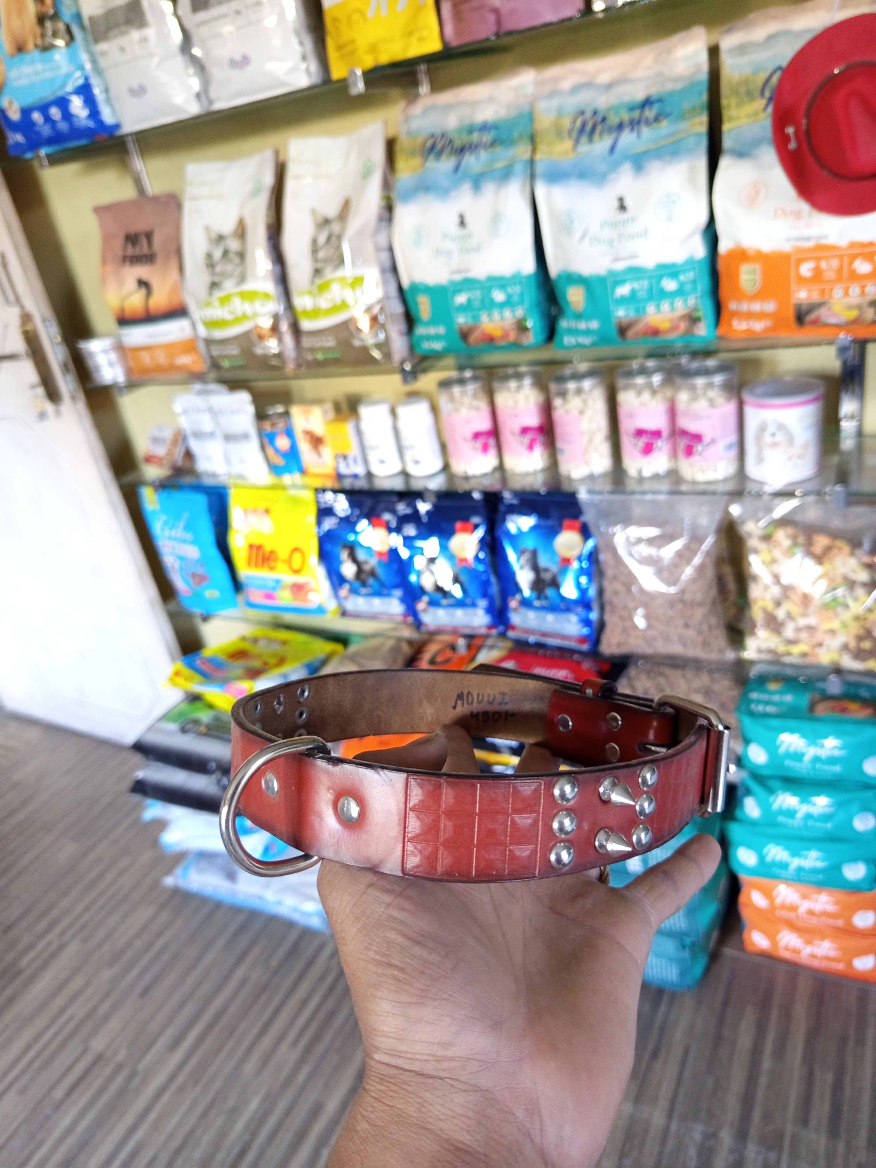 Leather belt spick M